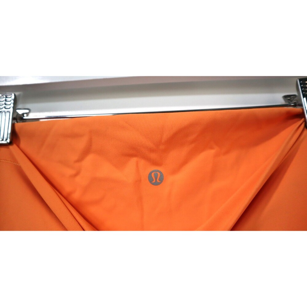 Lululemon Women's Wunder Under High Rise Luxtreme Croppe Tights Sz12 Orange Soda - Picture 10 of 15